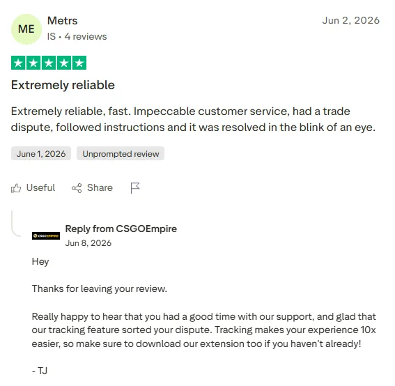 CSGOEmpire: 5-star review