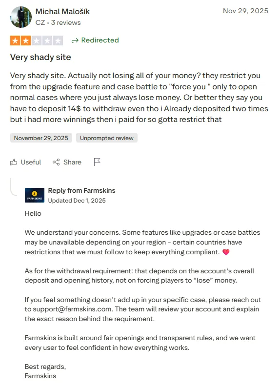 Farmskins: 2-star review
